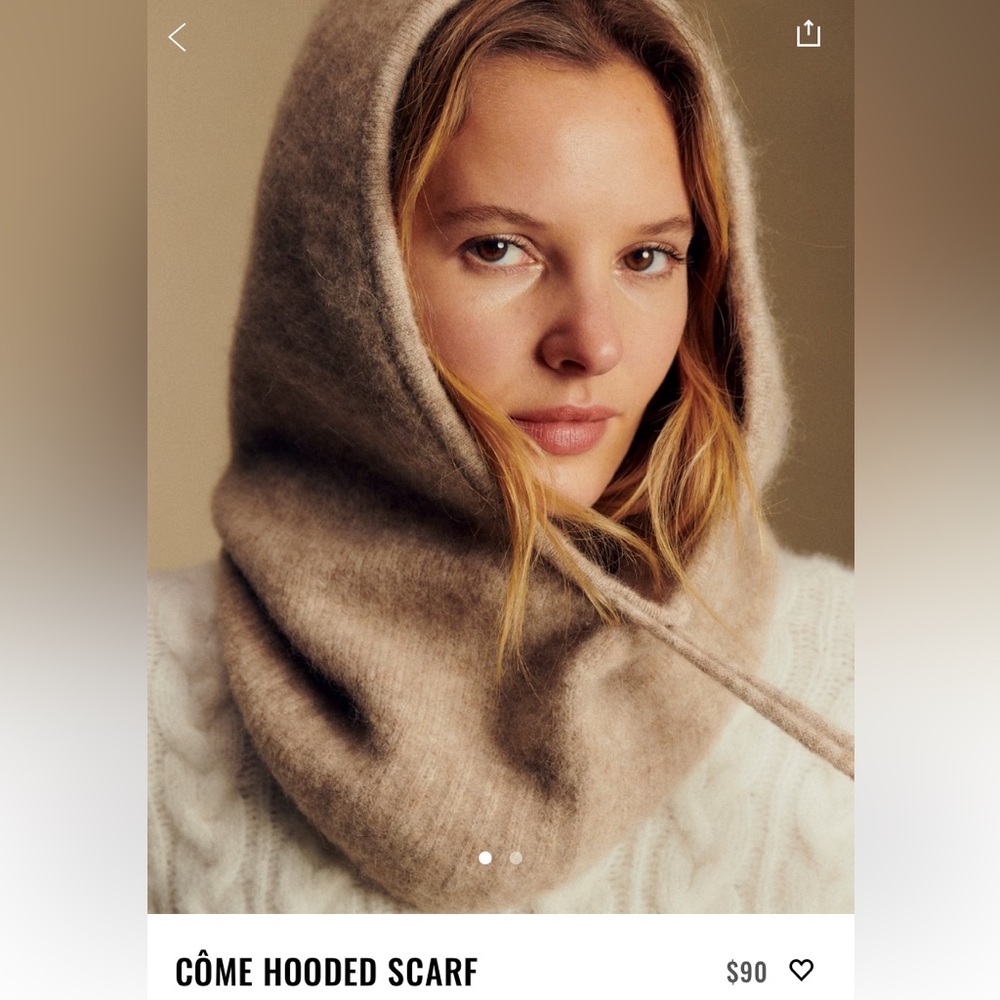 Sezane Come Hooded Scarf